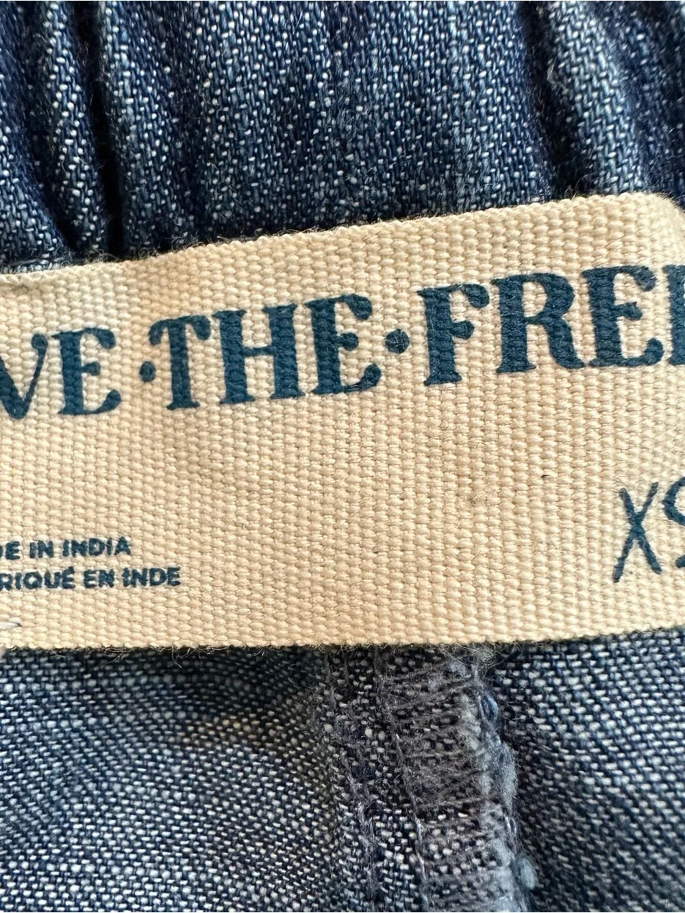 Free People We The Free Alani Pull-On Chambray Shorts Size XS